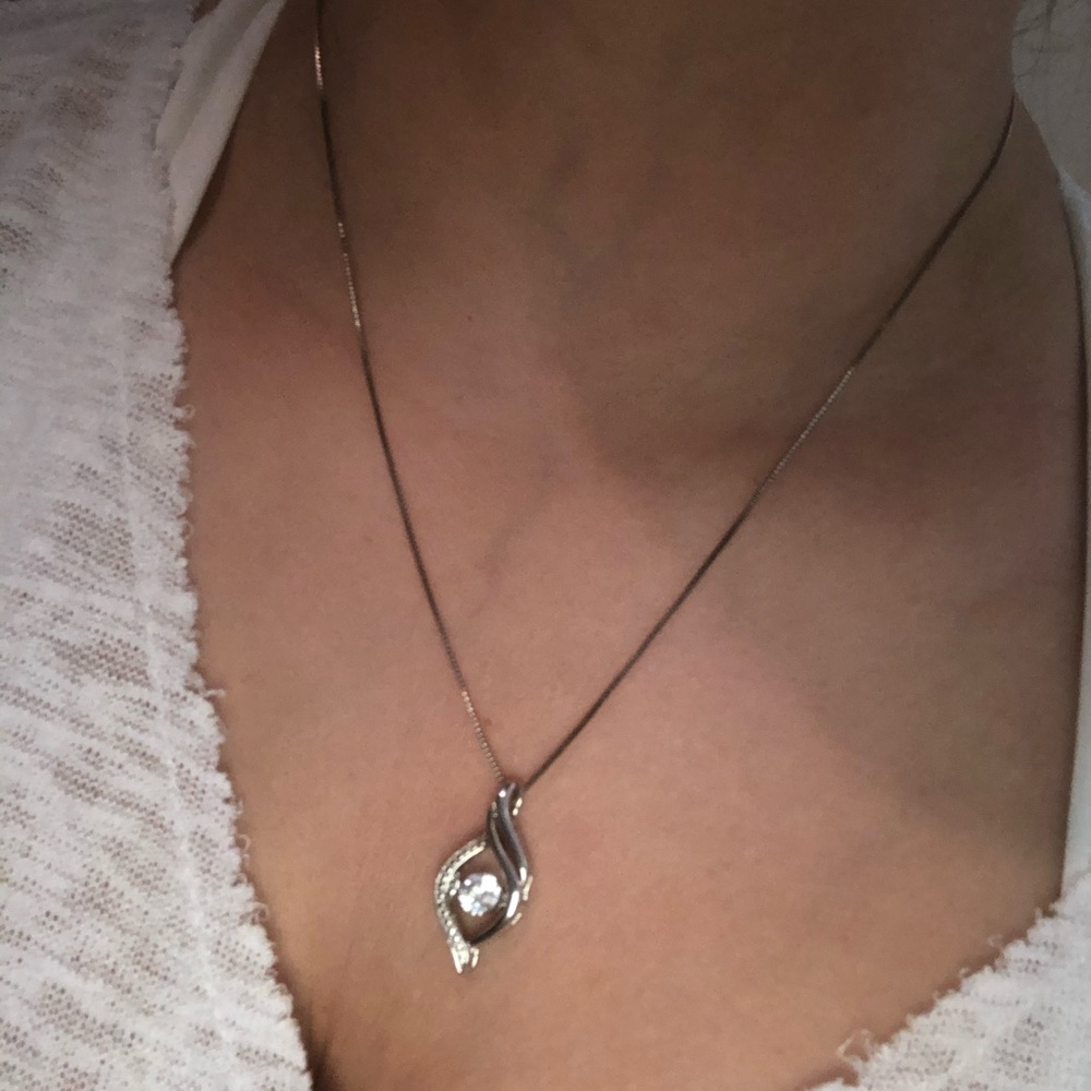 White Sapphire Necklace